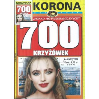 700 krzyżówek z KORONĄ nr 4-5/2022 Ponad 700 panoramicznych, KORONA
