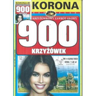 900 krzyżówek z KORONĄ nr 4-5/2022 Krzyżówkowy zawrót głowy, KORONA