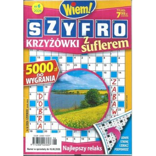 Szyfro Krzyżówki z suflerem Wiem! nr 6/2026 czerwiec