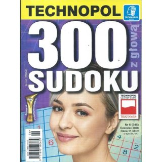 300 sudoku z głową nr 6/2026 (245) czerwiec