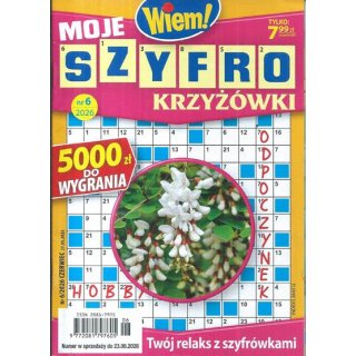 Moje Szyfro krzyżówki Wiem! nr 6/2026 czerwiec