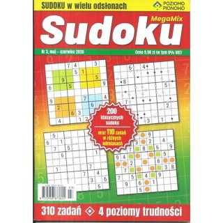 Sudoku Mega Mix nr 3/2026 maj - czerwiec