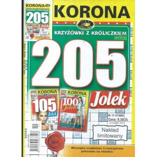 205 Jolek z KORONĄ nr 11-12/2025 Krzyżówki z króliczkiem, KORONA
