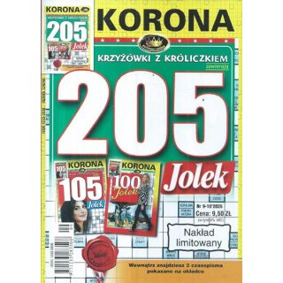 205 Jolek z KORONĄ nr 7-8/2025 Krzyżówki z króliczkiem, KORONA