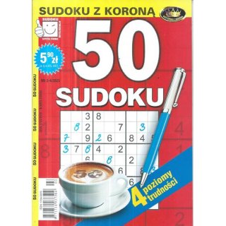 50 sudoku z KORONĄ nr 3-4/2025, KORONA