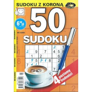 50 sudoku z KORONĄ nr 5-6/2025, KORONA