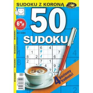 50 sudoku z KORONĄ nr 9-10/2025, KORONA