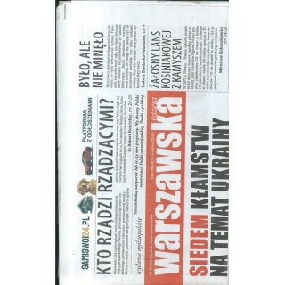 Warszawska gazeta nr 25/2026 - Siedem kłamstw na temat Ukrainy