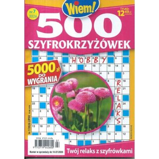 500 szyfro krzyżówek Wiem! nr 7/2026 lipiec