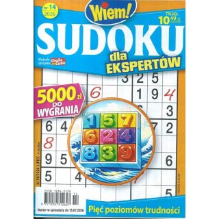Sudoku dla ekspertów Wiem! nr 14/2026 lipiec