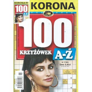 100 krzyżówek A-Ż z KORONĄ nr 11/2025, KORONA