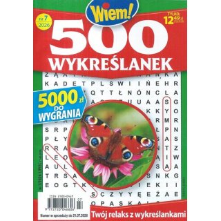 500 wykreślanek Wiem! nr 7/2026 lipiec