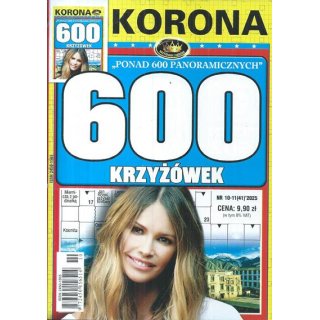 600 krzyżówek z KORONĄ nr 10-11/2025, KORONA