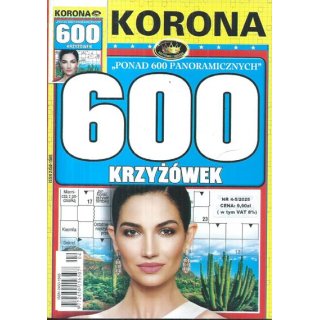 600 krzyżówek z KORONĄ nr 4-5/2025, KORONA