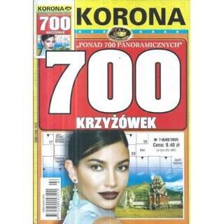 700 krzyżówek z KORONĄ nr 7-8/2025, KORONA