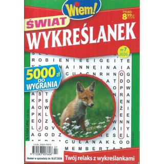 Świat wykreślanek Wiem! nr 7/2026 lipiec