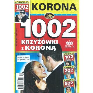 1002 krzyżówki z KORONĄ nr 2-3/2025 Seria V, KORONA