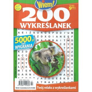 200 wykreślanek Wiem! nr 7/2026 lipiec