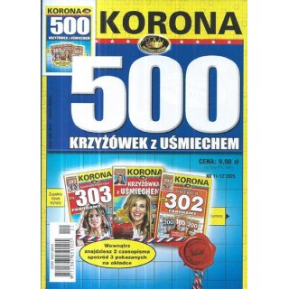 500 krzyżówek z uśmiechem 11-12/2025 KORONA