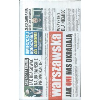 Warszawska gazeta nr 30/2026 - Jak oni nas okradają