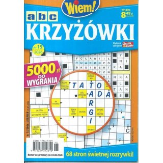 Krzyżówki ABC nr 15/2026 Wiem! sierpień