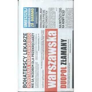 Warszawska gazeta nr 31/2026 - Duopol złamany