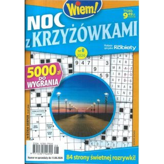 Noc z krzyżówkami Wiem! nr 8/2026 sierpień