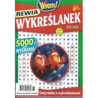 Rewia Wykreślanek Wiem! nr 15/2026 sierpień