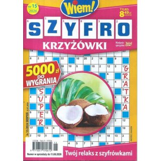 Szyfro krzyżówki Wiem! nr 15/2026 sierpień