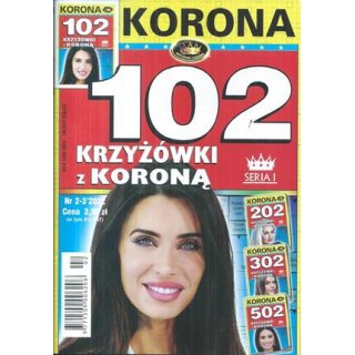 102 krzyżówki z KORONĄ nr 2-3/2022 Seria I, KORONA