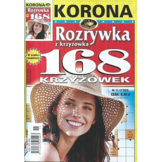 168 krzyżówek z KORONĄ nr 11-12/2025 Rozrywka z krzyżówką, KORONA