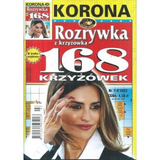 168 krzyżówek z KORONĄ nr 7-8/2022 Rozrywka z krzyżówką, KORONA