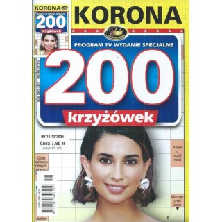 200 krzyżówek z KORONĄ nr 11-12/2025 Program TV wydanie specjalne, KORONA
