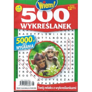 500 wykreślanek Wiem! nr 8/2026 sierpień