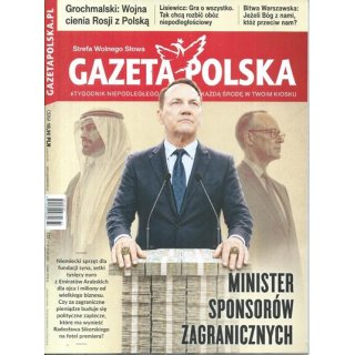 Gazeta Polska nr 33/2026 - Minister sponsorów...