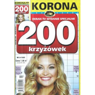 200 krzyżówek panoramicznych z KORONĄ nr 5-6/2025 Ekran TV wydanie specjalne, KORONA