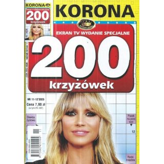 200 krzyżówek panoramicznych z KORONĄ nr 11-12/2025 Ekran TV wydanie specjalne, KORONA