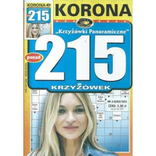 215 krzyżówek panoramicznych z KORONĄ nr 5-6/2023 Krzyżówki Panoramiczne, KORONA