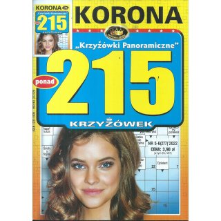 215 krzyżówek panoramicznych z KORONĄ nr 5-6/2022 Krzyżówki Panoramiczne, KORONA