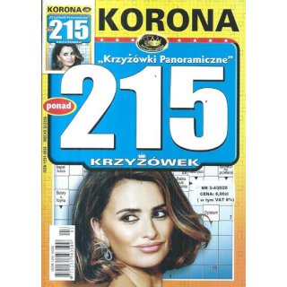 215 krzyżówek panoramicznych z KORONĄ nr 3-4/2025 Krzyżówki Panoramiczne, KORONA