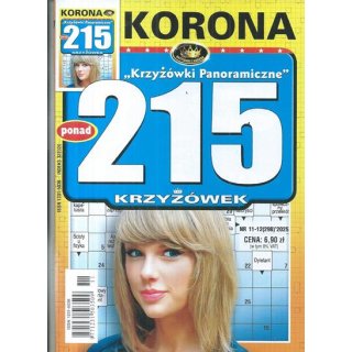 215 krzyżówek panoramicznych z KORONĄ nr 11-12/2025 Krzyżówki Panoramiczne, KORONA