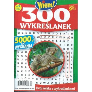 300 wykreślanek Wiem! nr 9/2026 wrzesień