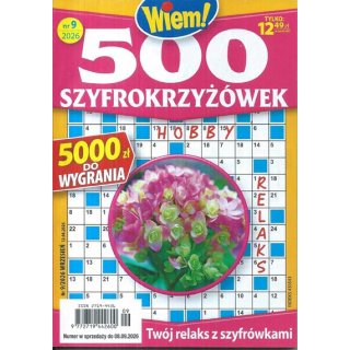 500 szyfro krzyżówek Wiem! nr 9/2026 wrzesień