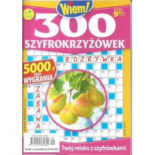 300 szyfro krzyżówek Wiem! nr 9/2026 wrzesień