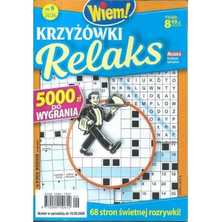 Krzyżówki Relaks Wiem! nr 9/2026 wrzesień