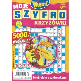 Moje Szyfro krzyżówki Wiem! nr 9/2026 wrzesień