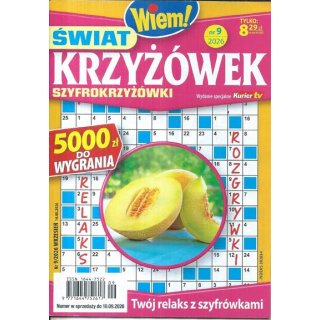 Świat Krzyżówek Szyfrokrzyżówki Wiem! nr 9/2026 wrzesień