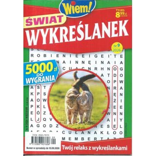 Świat wykreślanek Wiem! nr 9/2026 wrzesień