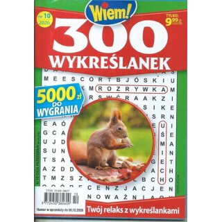 300 wykreślanek Wiem! nr 10/2026 październik