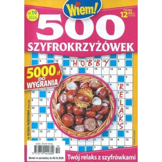 500 szyfro krzyżówek Wiem! nr 10/2026 październik